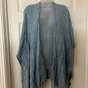 Vince Camuto Blue Cotton Shrug
